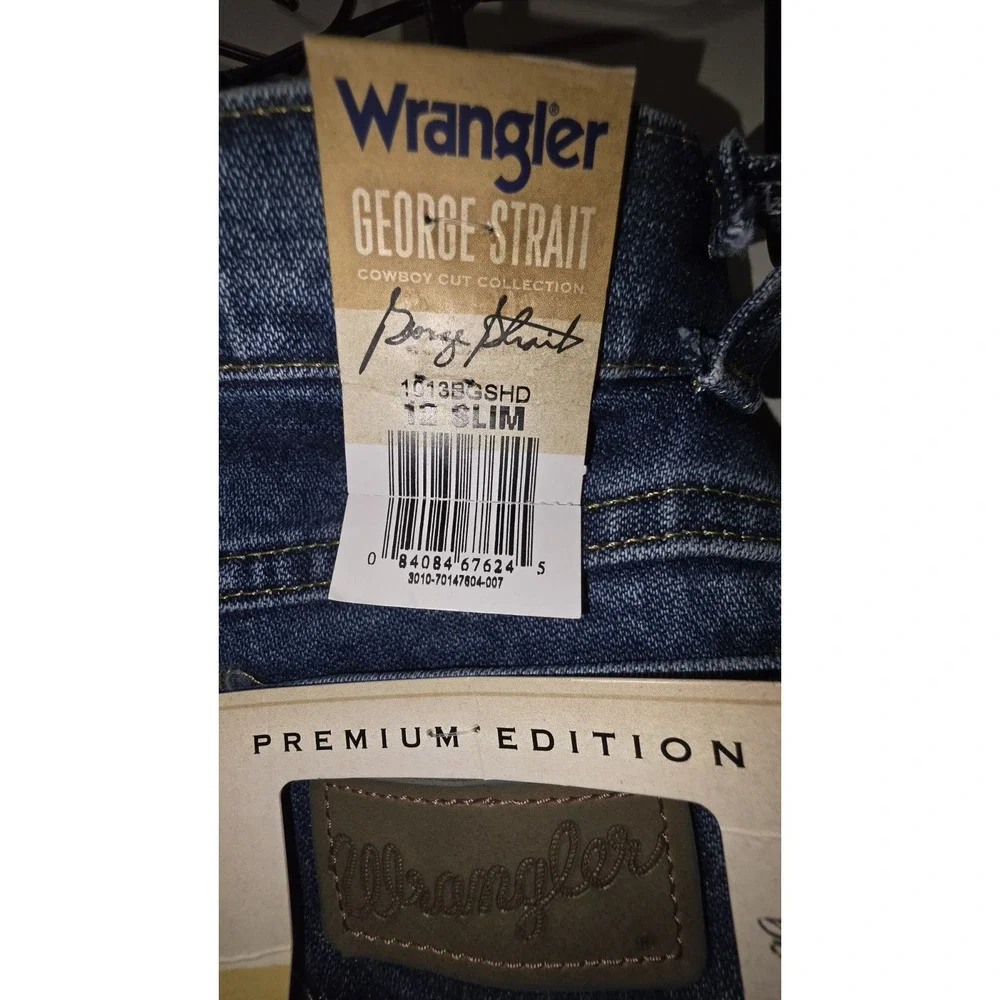 NWT - Wrangler - Cowboy Cut - Boys Size 12 Slim Original Fit George Strait